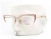 Alabaster Pink & Gold Semi Rimless Eyeglasses