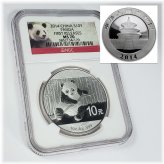 2014 Silver Panda Coin - NGC MS70 First Releases Graded