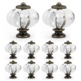 Crystal Pumpkin Drawer Knobs