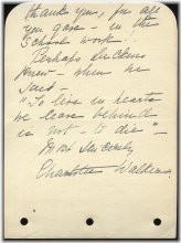 Charlotte Walker Broadway Signature