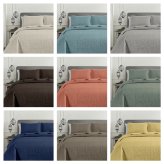 Oversized Pinsonic Quilted Bedspread Set by Chezmoi Collection