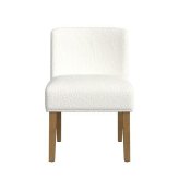 Cream Boucle Dining Chair
