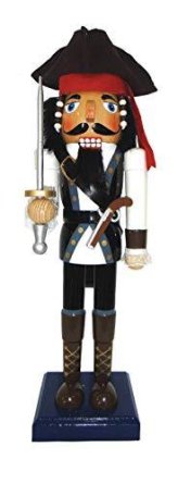 Wooden Pirate Captain Nutcracker