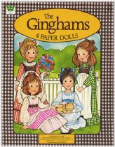 Gingham Girls Retro Paper Doll Set