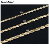 Golden Rope Chain Necklace