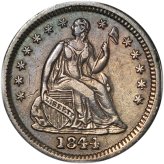 1844-P Seated Liberty Half Dime