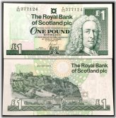 Scotland Royal Bank 1 Pound 2001 Banknote