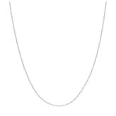 White Gold Rope Necklace