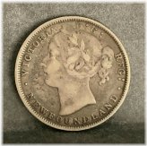 Newfoundland 20 Cent Silver Coin (1865)