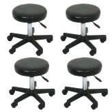 Hydraulic Swivel Leather Stool Set