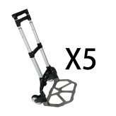 Black Aluminum Folding Luggage Cart