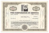 Heritage Stock Document: Pike Corporation of America