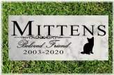 Feline Remembrance Stone - Personalized Outdoor Memorial for Your Beloved Cat