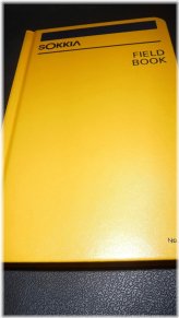 Yellow Field Notebook 8152-60 by Sokkia