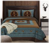 Rustic Star Cabin Quilt Set