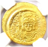 Maurice Tiberius Gold Solidus Coin 582-602 AD
