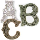 Metallic Alphabet Conchos