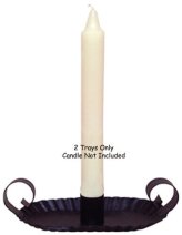Fluted Edge Candle Holders with Finger Grips