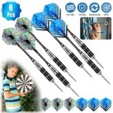 Precision Pro Darts Set - 22g Steel Tip with Aluminum Flights