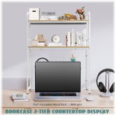 Bookshelf Organizer with Hooks