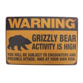 Wildlife Alert Metal Wall Plaque