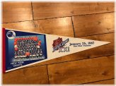 Super Bowl XXI 1/25/1987 Team Photo Pennant