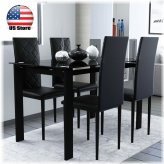 Black Elegance Dining Set