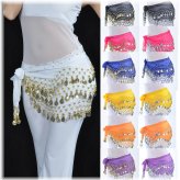 Chiffon Dangle Waist Scarf for Adult Belly Dancing Costume