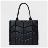 Quilted Noir Tote