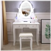 Radiance Vanity Set with Illuminated Mirror and Storage Drawers