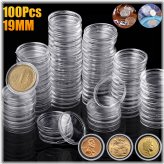Clear Penny Capsule Storage Container