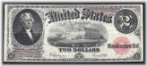 1917 $2 Two Dollars Legal Tender United States Note (Very Fine)