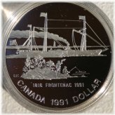 Frontenac Silver Proof Dollar Coin