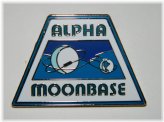 Moonbase Alpha Enamel Logo Pin - Vintage Space 1999 Collectible