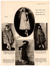 Theatre Fashion Archive: 1921 Irene Castle Furs Print