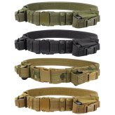 Adjustable Tactical Belt with Utility Pouches