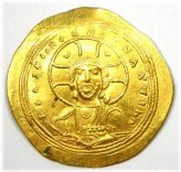Christogram Gold Coin of Constantine IX, 1042 AD