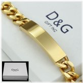 Golden Curb Chain Bar Bracelet