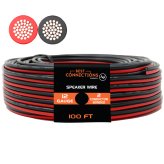 Red Black Stranded Speaker Cable - 100 Feet, 12 Gauge