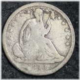 1840 Seated Liberty Silver Half Dime