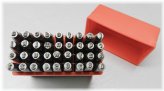 Precision Punch Set with 36 Lowercase Alphabet and Number Stamps