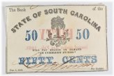 South Carolina 50 Cents Bank Note - 1863 Series