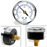 Vacuum Pressure Center Back Mount Gauge