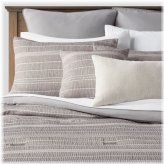 Cedarbrook Chambray Matelasse Stripe Bedding Ensemble