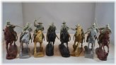 Gray Cavalry Brigade with Horses Toy Set