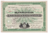 Historic Pennsylvania Salt Manufacturing Co. Stock Certificates