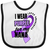 Purple Awareness Bib for Grandma