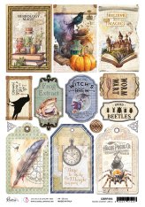 Rice Paper Mixed Media Wizard Academy Labels