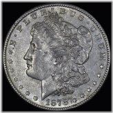 Scarce Date 1878-S Morgan Silver Dollar in Almost Uncirculated Condition