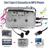 Cassette2MP3 Converter Kit with Headphones